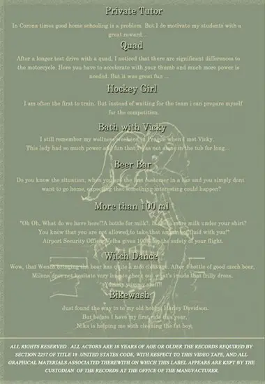 Milena Velba - Private Tutor | Unknown(back cover)
