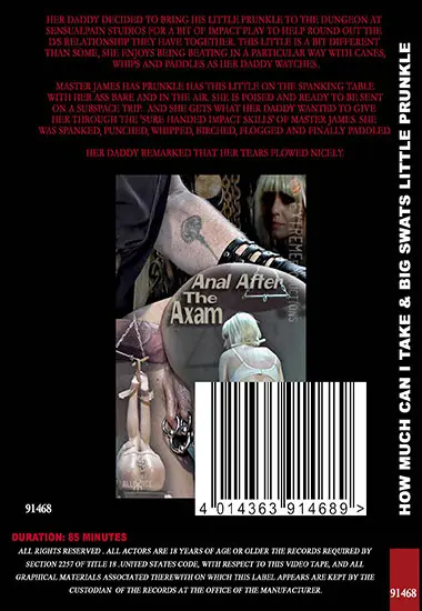 Sensual Pain - How Much Can I Take andamp; Big Swats Little Prunkle | Belrose | DVD(back cover)