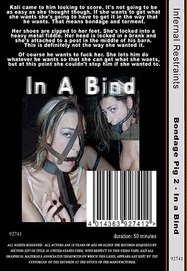 Infernal Restraints - Bondage Pig 2 Sister Dee andamp; In A Bind | Belrose | DVD(back cover)