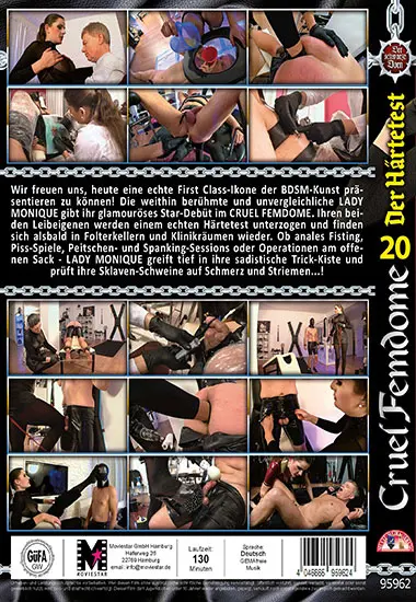 SCHWARZER DORN Cruel Femdome 20 Der Hand#228;rtetest | MOVIESTAR | DVD(back cover)