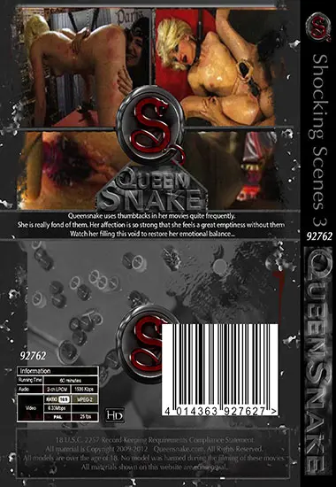 Queensnake - Shocking Scenes 3 | Belrose | DVD(back cover)
