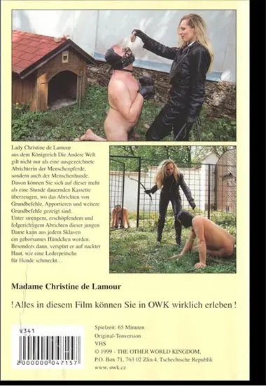 Abrichtung Eines Menschenhundes 2 | OWK | DVD(back cover)