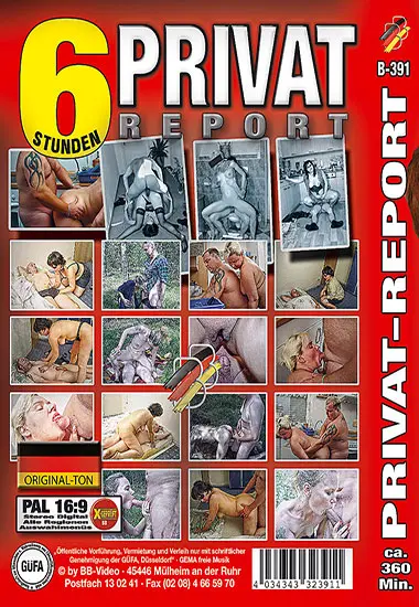 Privat Report B-391 | BB-Video | DVD(back cover)