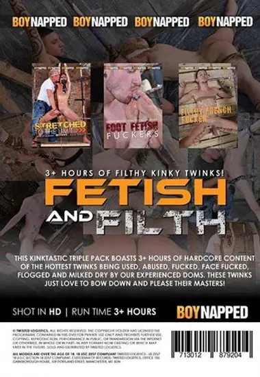 BOX Fetish and Filth 3-Disc Set(BOYNAPPED)(back cover)
