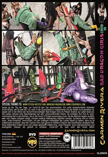 Dragon Girls Vs. Covid-19 | Carmen Rivera | DVD(back cover)