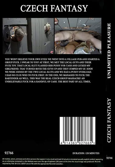 Unlimited Pleasure | CZECH(back cover)