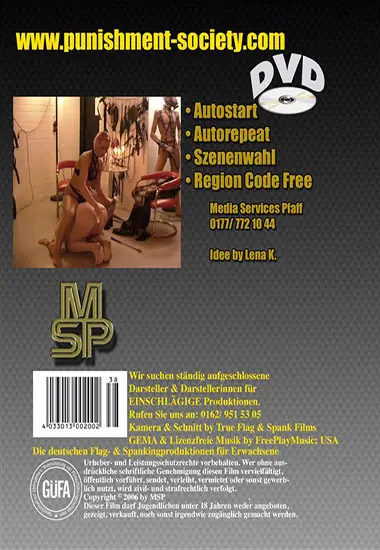 Die Fuand#223;-Flag Schlampe | LENA K. | DVD(back cover)