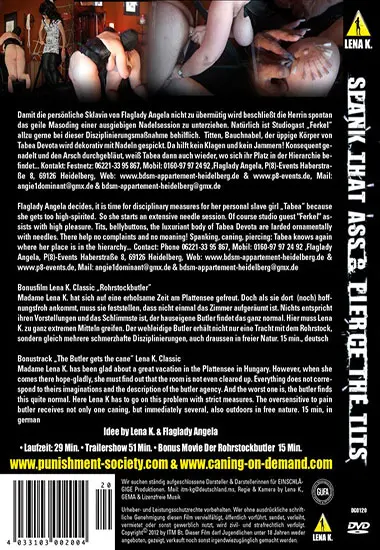 Spank That Ass andamp; Pierce The Tits | LENA K. | DVD(back cover)