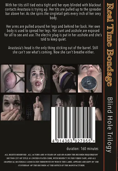 Real Time Bondage - Blind Hole Trilogy | Belrose | DVD(back cover)