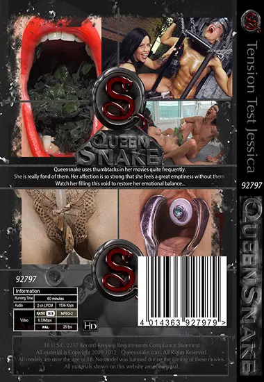 Queensnake - Tension Test Jessica | Belrose | DVD(back cover)
