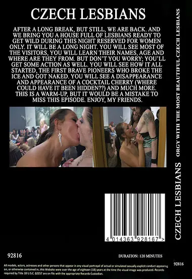 Czech Lesbians - Orgy With The Most Beautiful Czech Lesbians | CZECH(back cover)