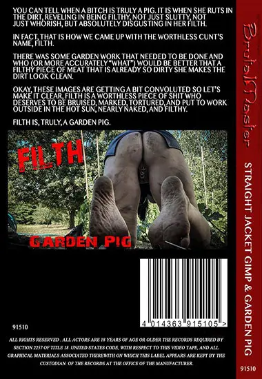 Brutal Master - Straight Jacket Gimp andamp; Garden Pig | Belrose | DVD(back cover)