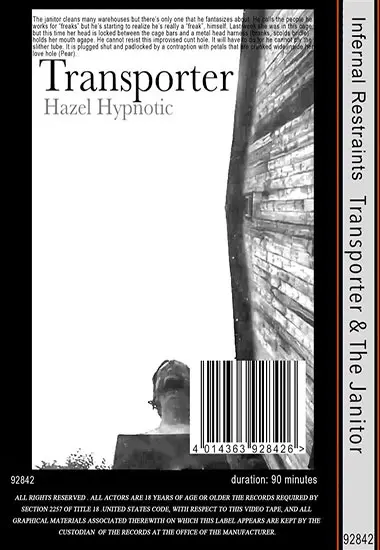 Infernal Restraints - Transporter andamp; The Janitor | Belrose | DVD(back cover)