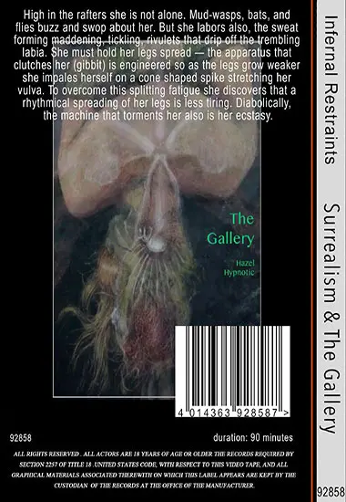 Infernal Restraints - Surrealism andamp; The Gallery | Belrose | DVD(back cover)