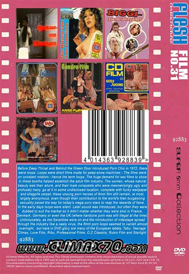 Flesh Film No. 31 | Belrose | DVD(back cover)