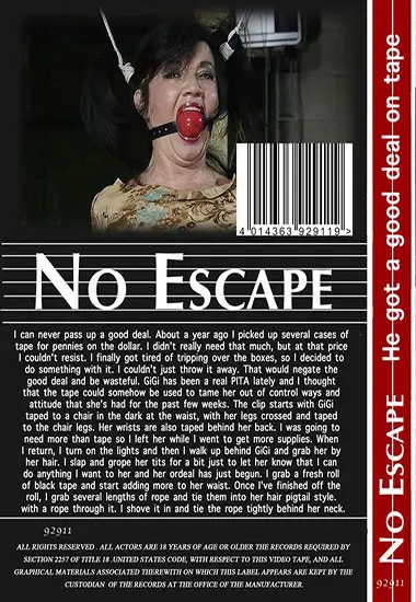 No Escape - He Got A Good Deal On Tape | Belrose | DVD(back cover)
