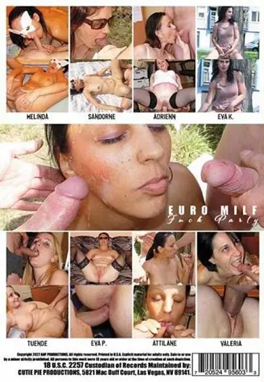 Euro Milf Fuck Party | All Niche P. | DVD(back cover)
