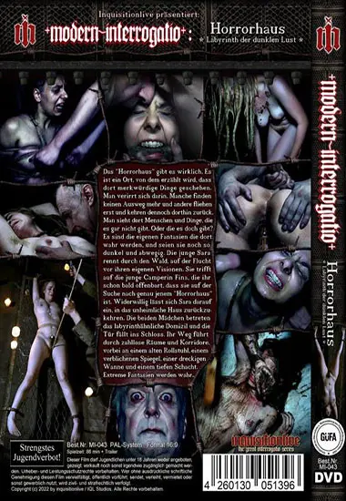 Horrorhaus - Labyrinth der dunklen Lust | Modern Interrogatio | DVD(back cover)