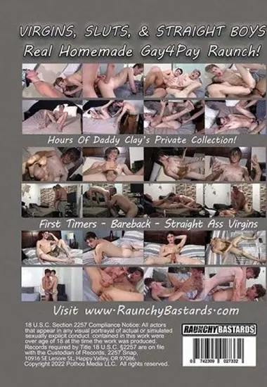 Virgins, Sluts andamp; Straight Boys | RAUNCHY BASTARDS | DVD(back cover)