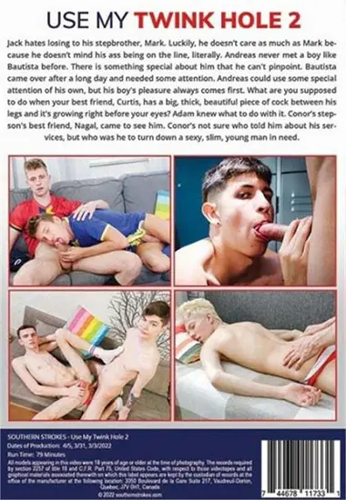 Use My Twink Hole 02 | Southern Strokes | DVD(back cover)