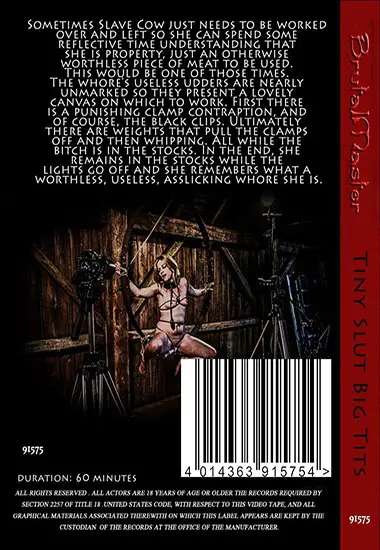 BRUTAL MASTER - Tiny Slut Big Tits | Belrose | DVD(back cover)