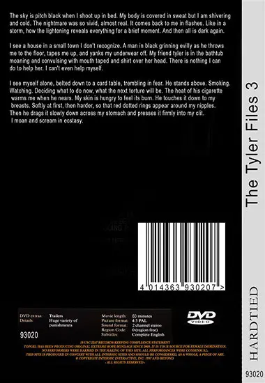 HARDTIED - Thy Tyler Files #3 | Belrose | DVD(back cover)