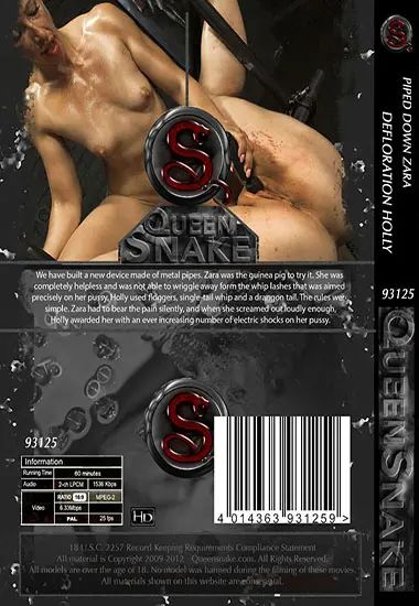 QUEENSNAKE - Piped Down Zara andamp; Defloration Holly | Belrose | DVD(back cover)