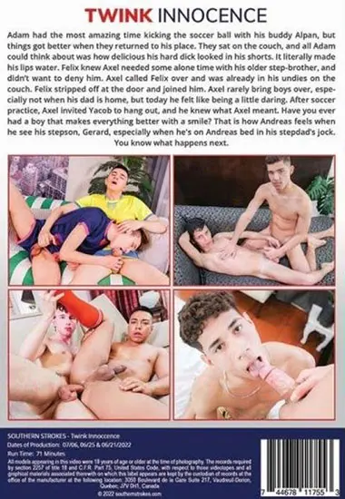 Twink Innocence | Southern Strokes | DVD(back cover)