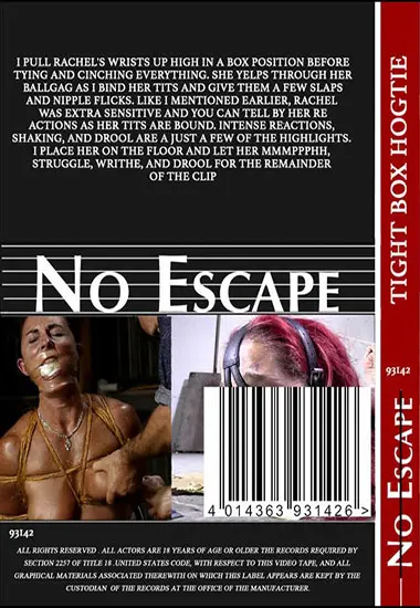 NO ESCAPE - Tight Box Hogtie | Belrose | DVD(back cover)