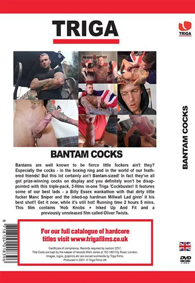 TRIGA FILMS: Bantam Cocks | STAXUS | DVD(back cover)