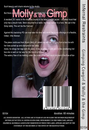 INFERNAL RESTRAINTS - Gimping CowGirl | Belrose | DVD(back cover)