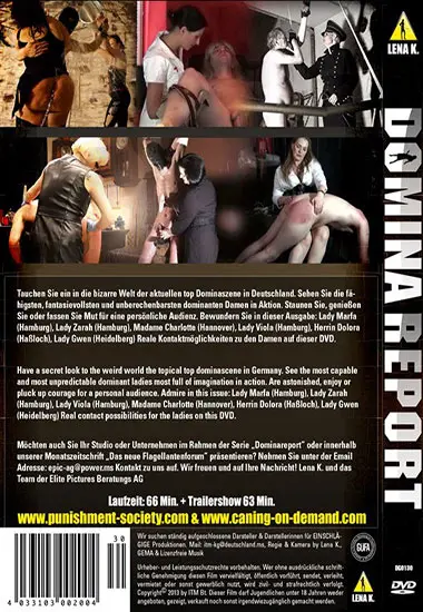 Das Neue Flagellanten Forum: Domina Report | LENA K. | DVD(back cover)