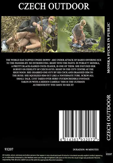 Czech Outdoor - Monika Fucks In Public | CZECH(back cover)