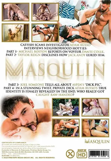 Caught Raw Handed | Masqulin | DVD(back cover)