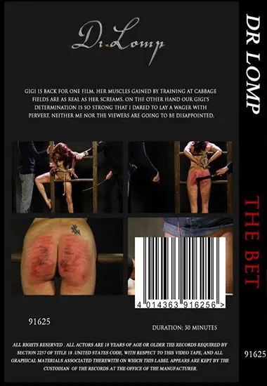 DR. LOMP - The Bet | Belrose | DVD(back cover)