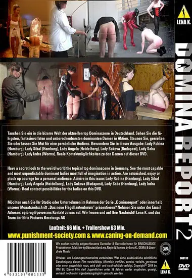 Domina Report 2 | LENA K. | DVD(back cover)