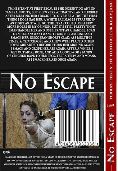 NO ESCAPE - Terraand#180;s Test andamp; Tit Torture For Riley Jane | Belrose | DVD(back cover)