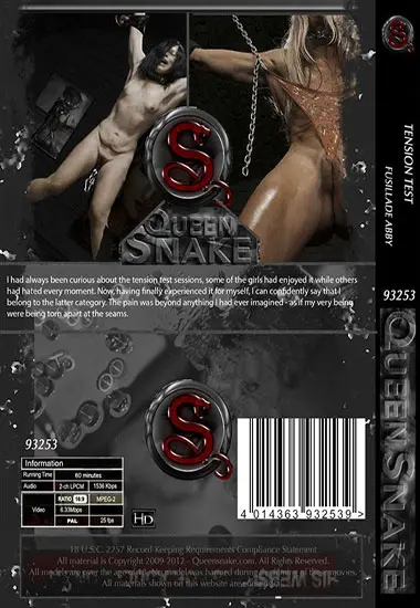 QUEENSNAKE - Tension Test / Fusillade Abby | Belrose | DVD(back cover)