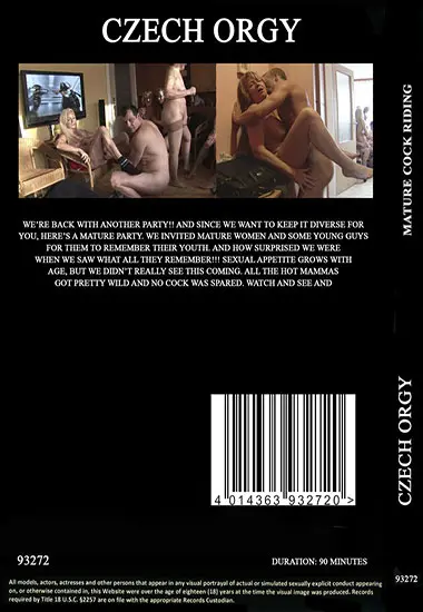 Czech Orgy - Mature Cock Riding(CZECH) at sexvideoall.com(back cover)