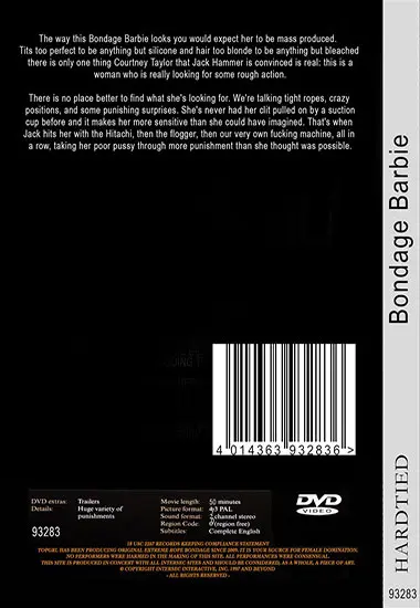 HARDTIED  - Bondage Barbie | Belrose | DVD(back cover)