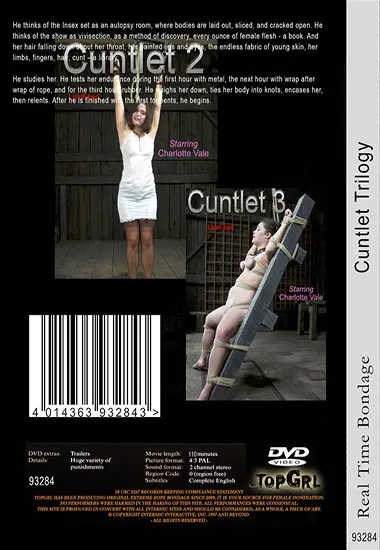 REAL TIME BONDAGE - Cuntlet Trilogy | Belrose | DVD(back cover)