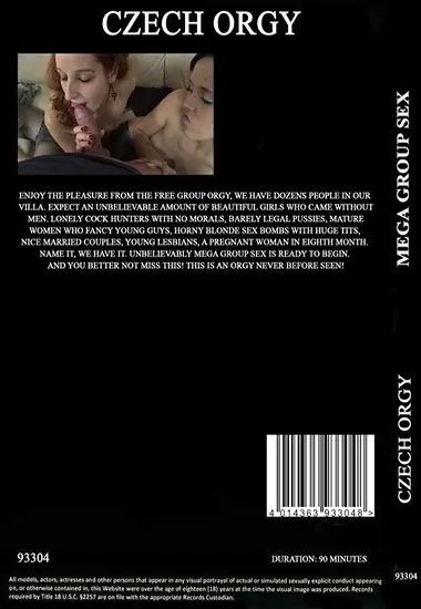 Czech Orgy - Mega Group Sex(CZECH) at sexvideoall.com(back cover)