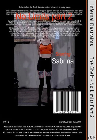 INFERNAL RESTRAINTS - The Shelf - No Limits Part 2 | Belrose | DVD(back cover)