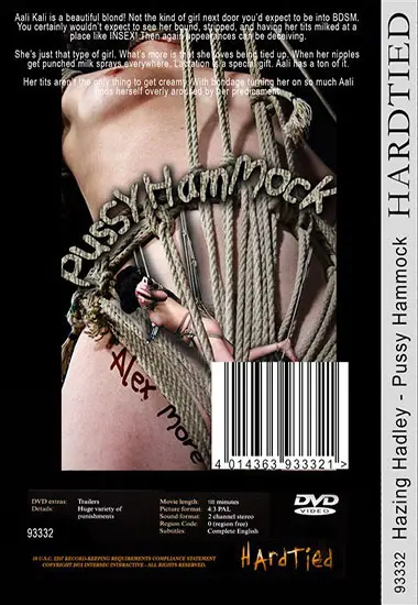 HARDTIED - Hazing Hadley - Pussy Hammock | Belrose | DVD(back cover)