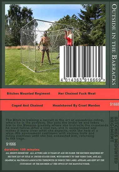 OUTSIDE IN THE BARRACKS - Bitches Mounted Regiment | Belrose | DVD(back cover)