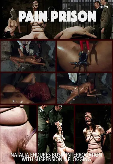 PAIN PRISON - Natalia Endures BDSM Interrogation With Suspension andamp; Flogging | Belrose | DVD