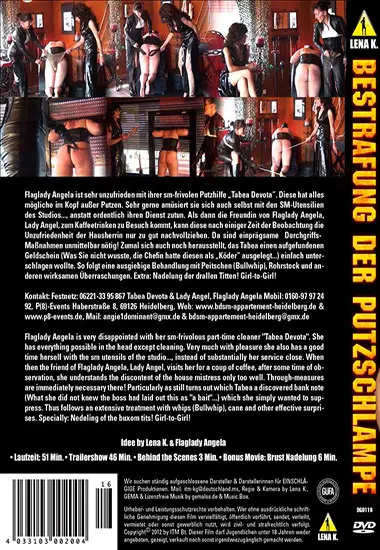 Bestrafung Der Putzschlampe | LENA K. | DVD(back cover)