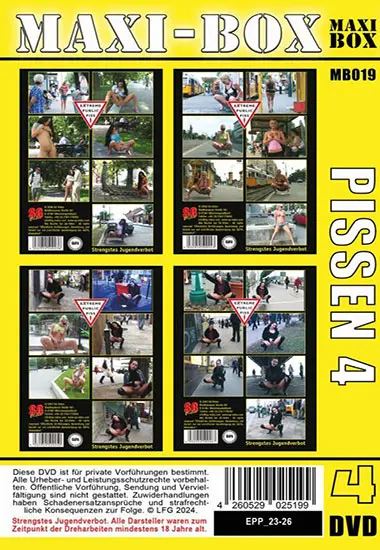 BOX Big-Box PISSEN 4 / Extreme Public Piss 23-26 | Unknown | DVD(back cover)