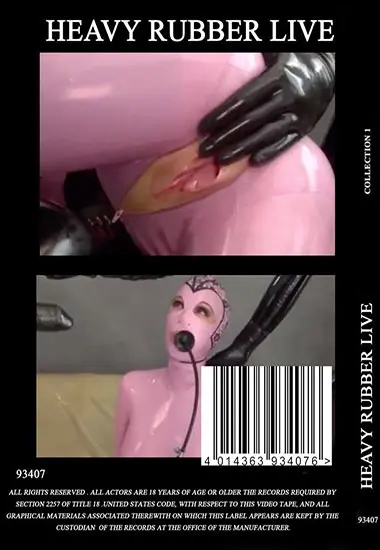 HEAVY RUBBER LIVE - Collection 1 | Belrose | DVD(back cover)
