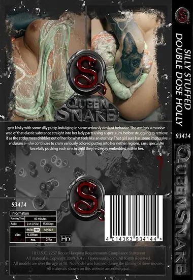 QUEENSNAKE - Silly Stuffed Double Dose Holly | Belrose | DVD(back cover)